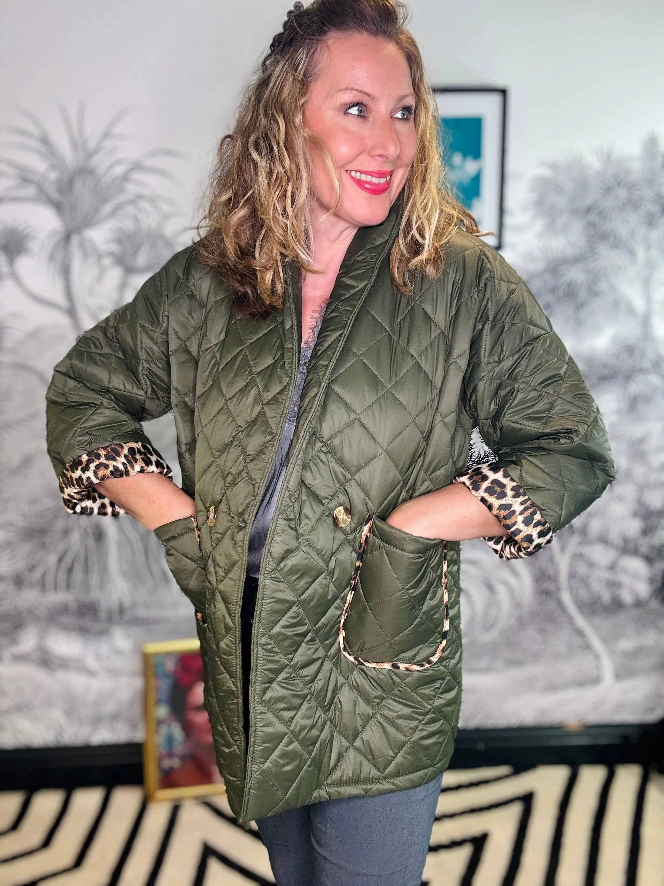 Agnes Double Breasted Quilted Coat