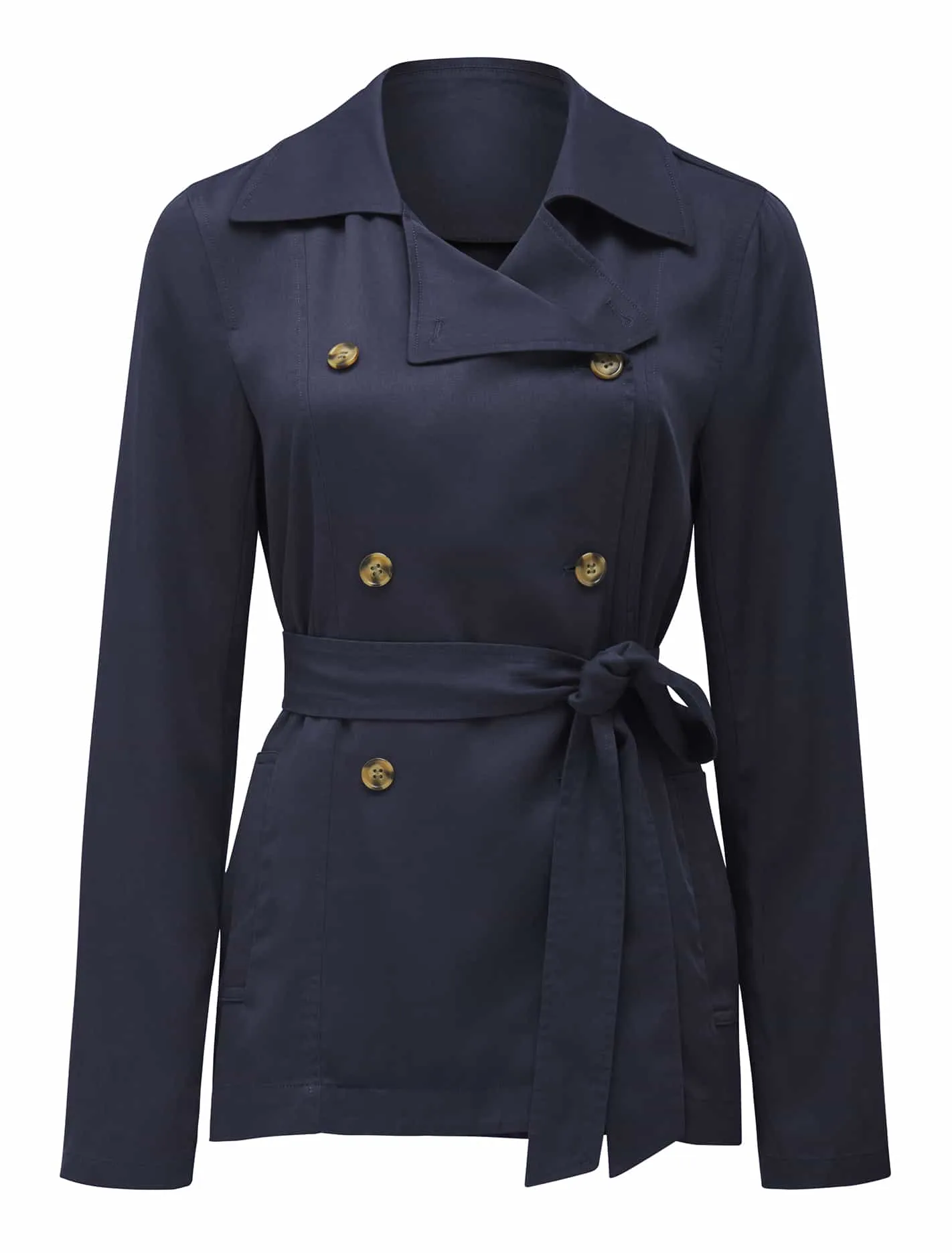 Annika Cropped Trench Jacket