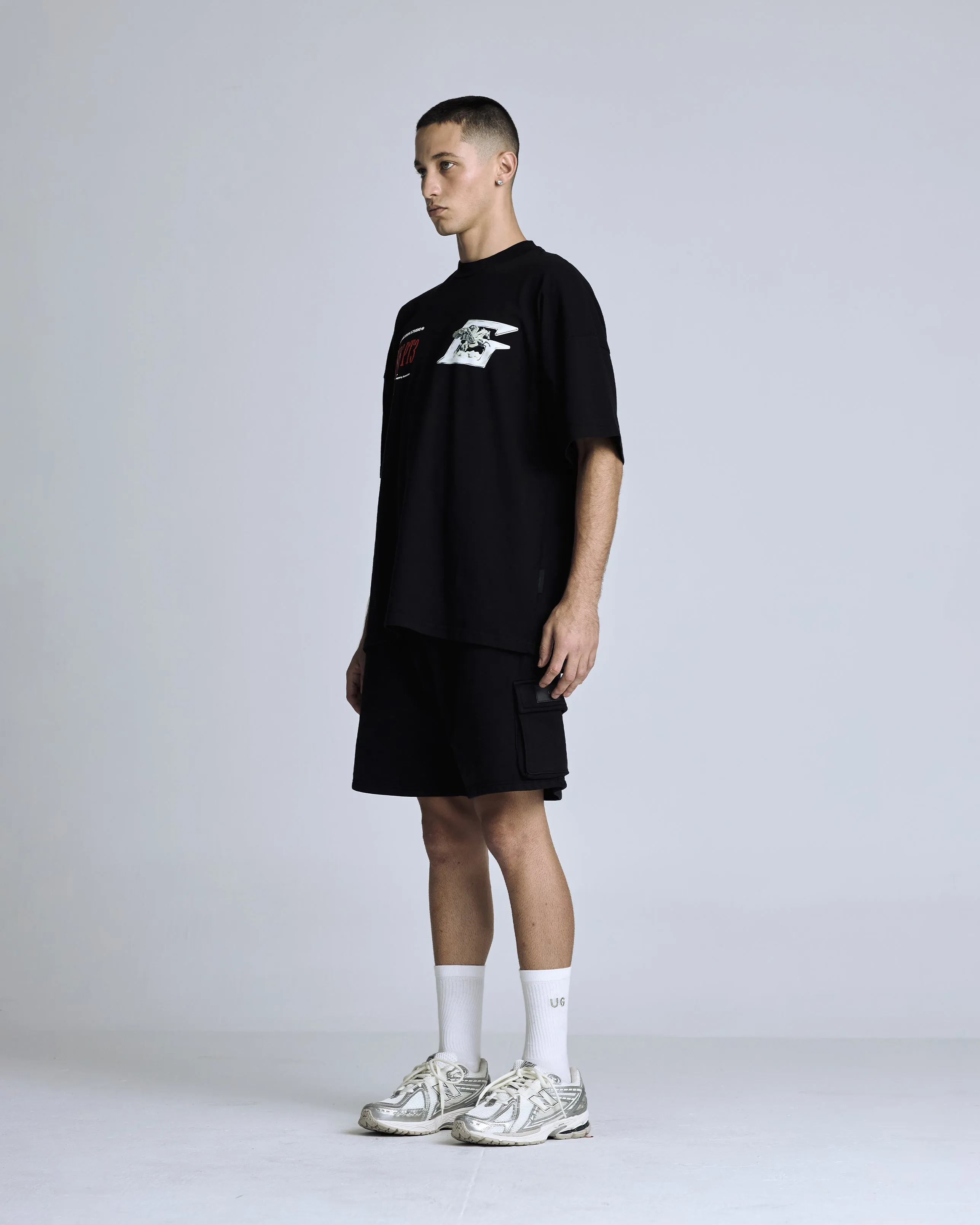 Basic Cargo Short Black