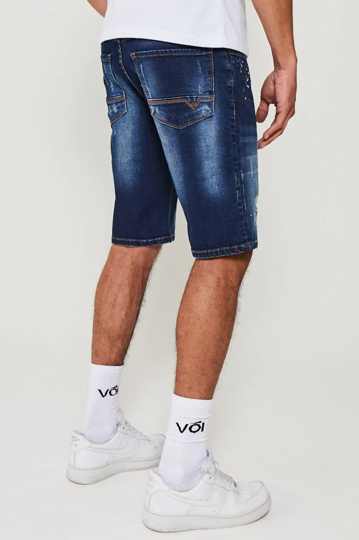 Bempton Denim Short - Dark Blue