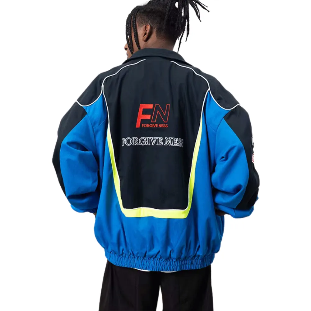 Bold Contrast Racing Jacket