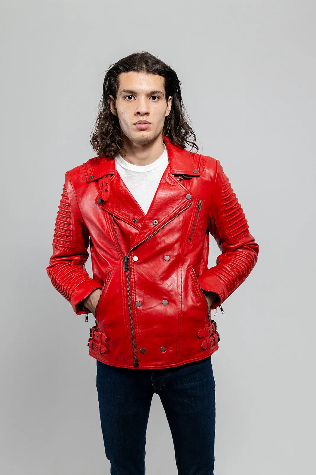 Brooklyn Mens Lambskin Leather Jacket