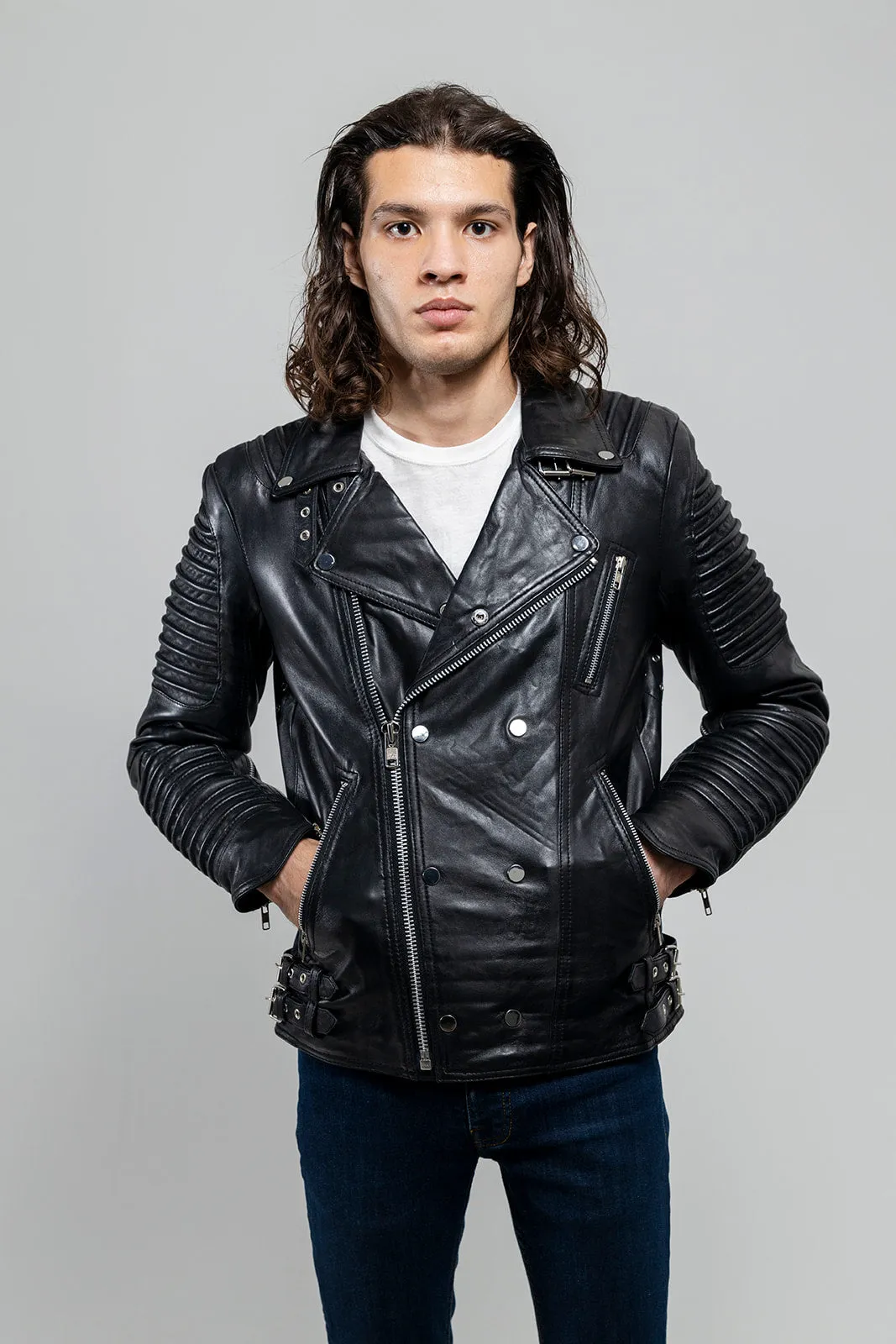 Brooklyn Mens Lambskin Leather Jacket