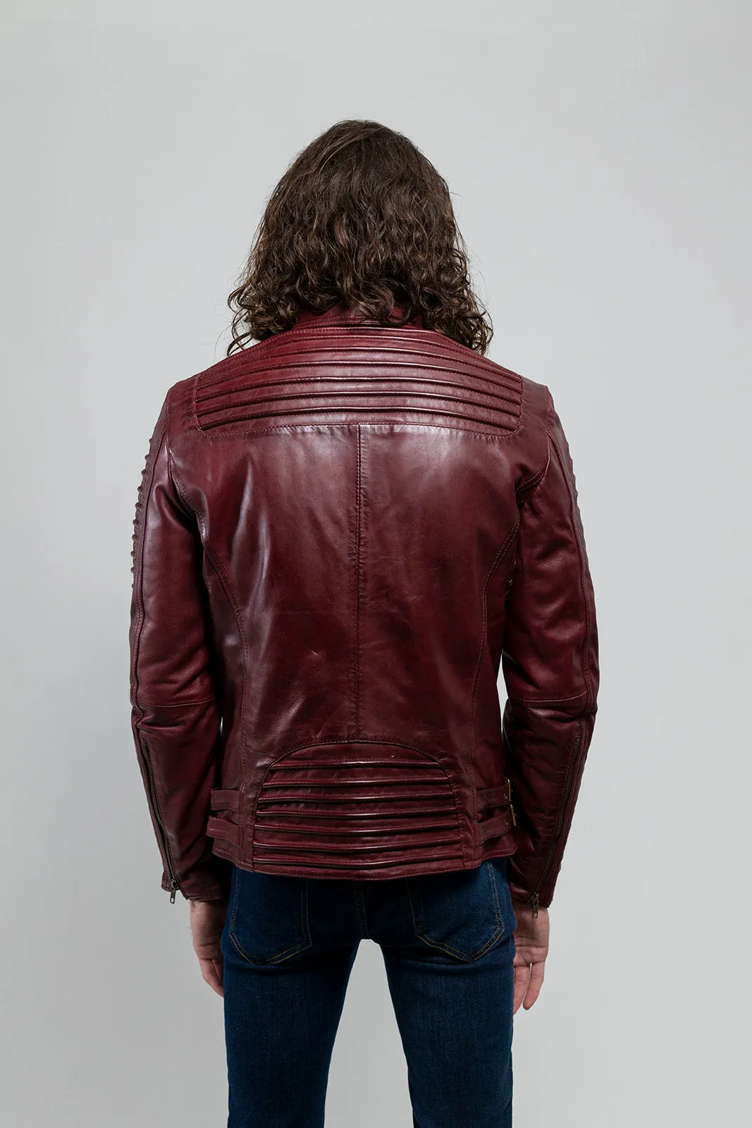 Brooklyn Mens Lambskin Leather Jacket