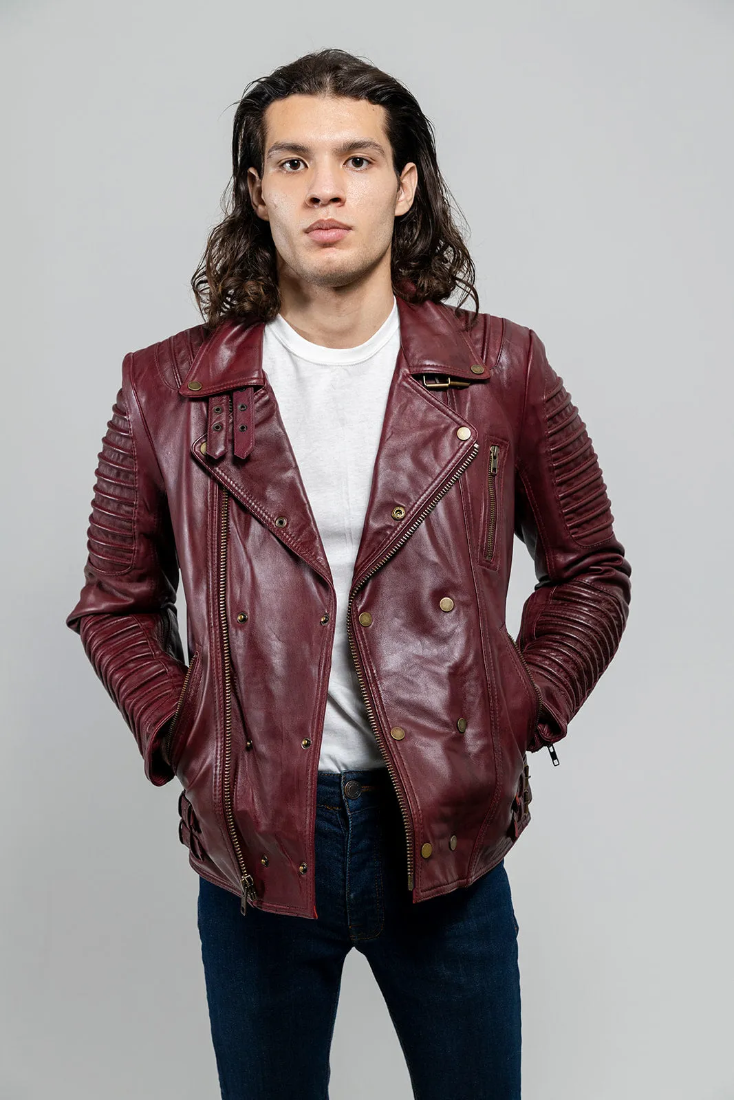 Brooklyn Mens Lambskin Leather Jacket