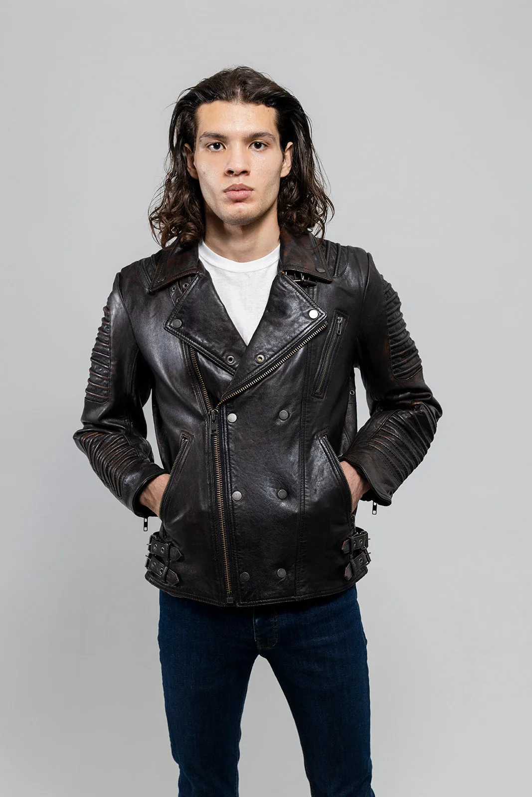 Brooklyn Mens Lambskin Leather Jacket