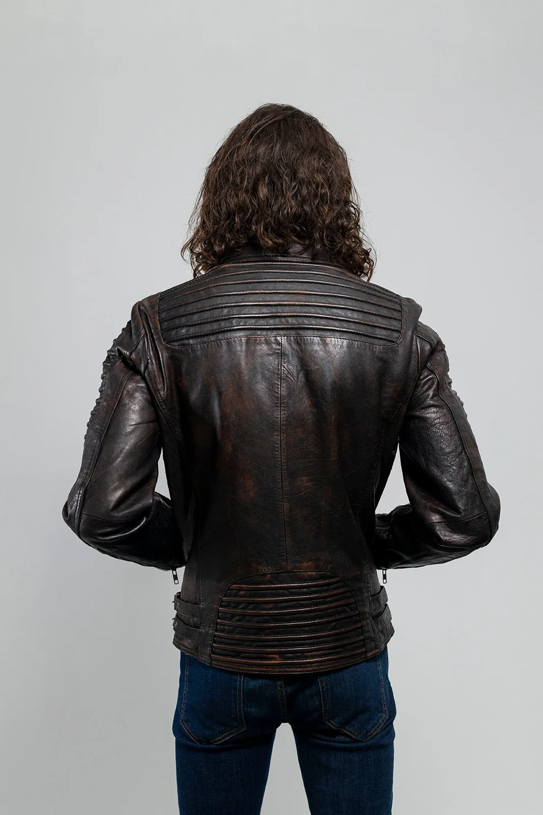 Brooklyn Mens Lambskin Leather Jacket