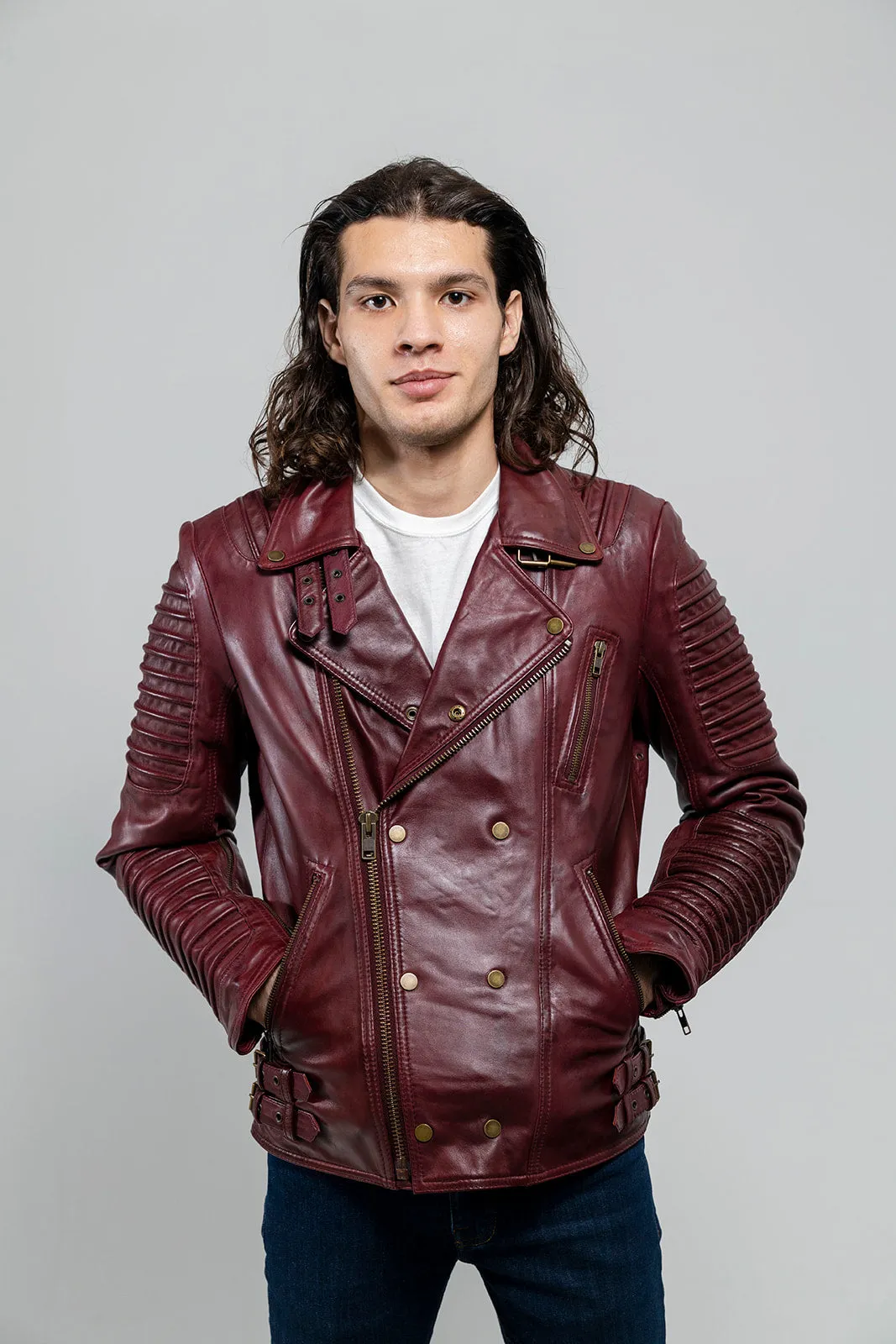 Brooklyn Mens Lambskin Leather Jacket