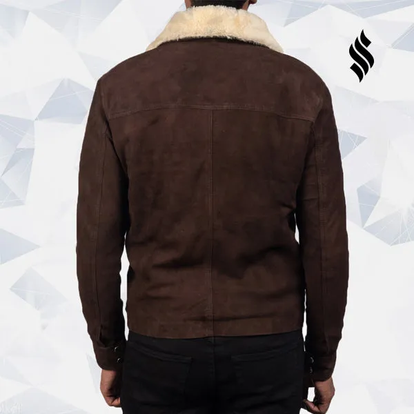 Brown Shearling Fur Leather Jacket