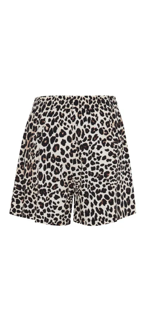 B.Young Leopard Print Shorts