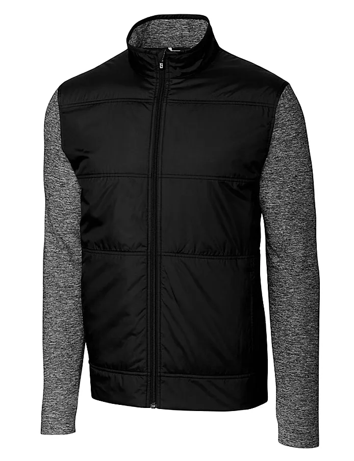 Cutter & Buck Stealth Hybrid Quilted Mens Full Zip Windbreaker Jacket