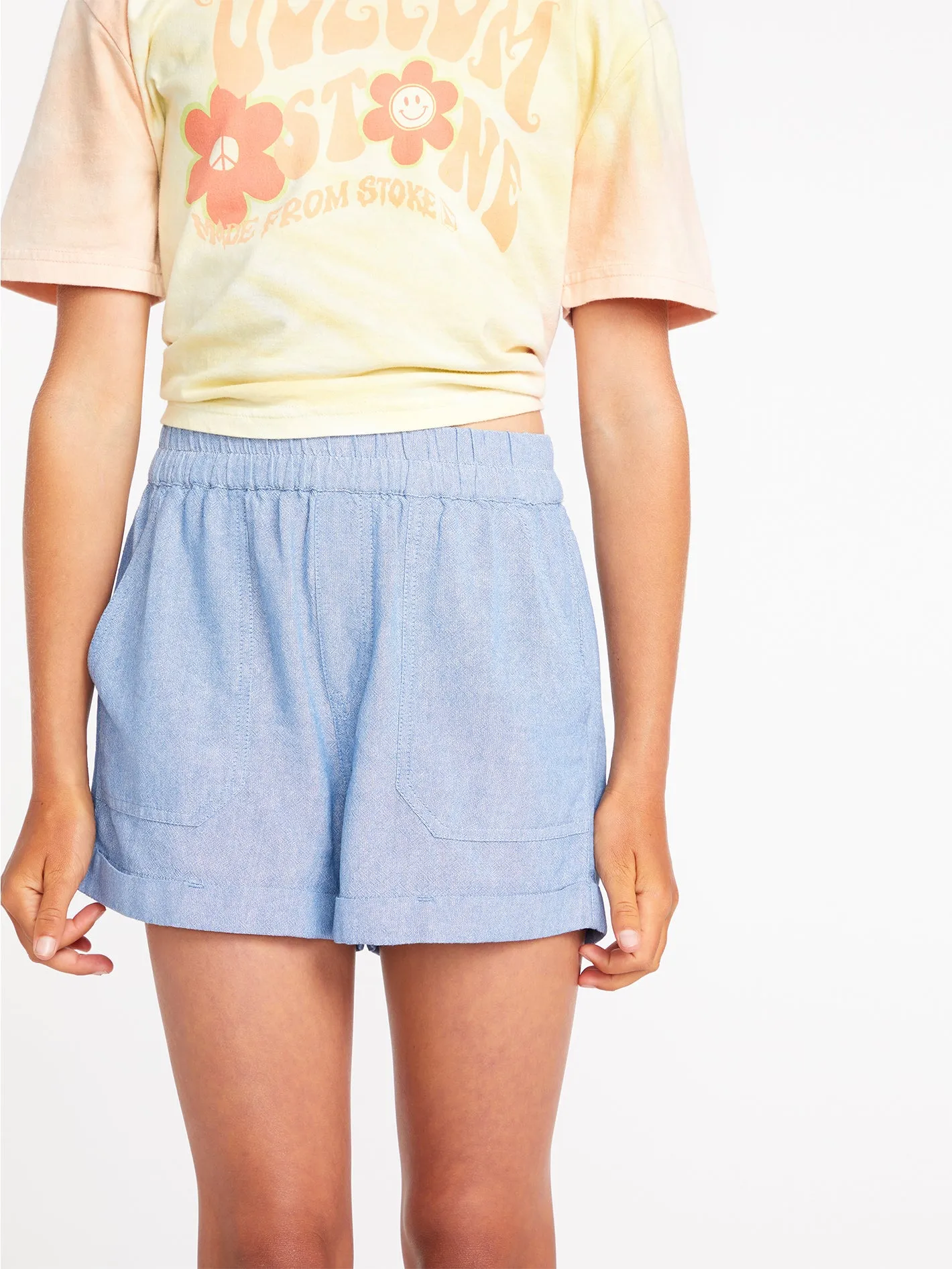 Girls Sunday Strut Shorts - Blue Bird