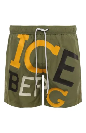 Iceberg Palms Swim Short (Military) - IICE3MBM08MIL