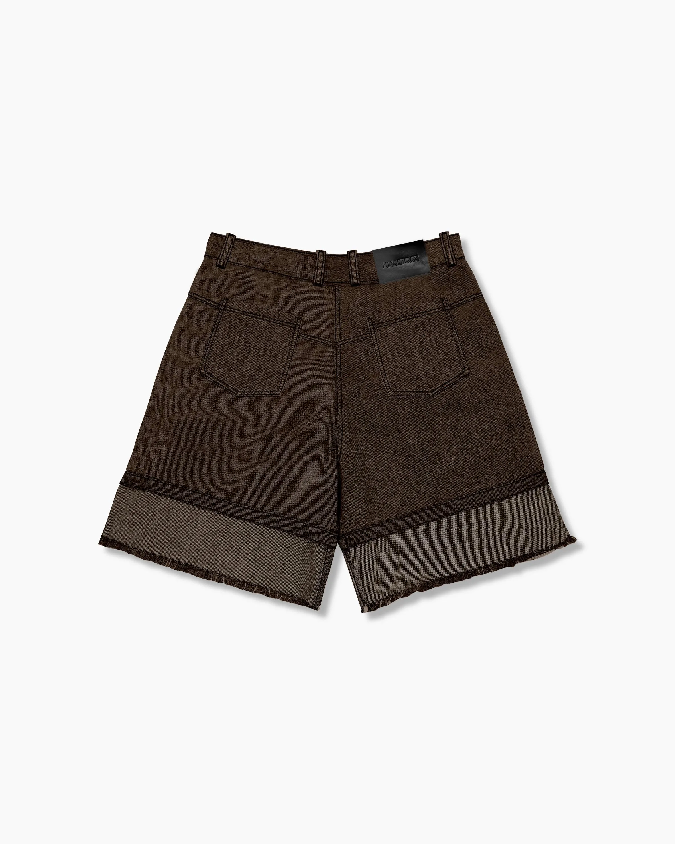 Inverse Denim Shorts - Copper