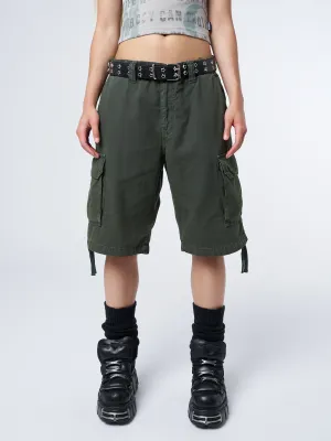 Issa Green Long Cargo Shorts