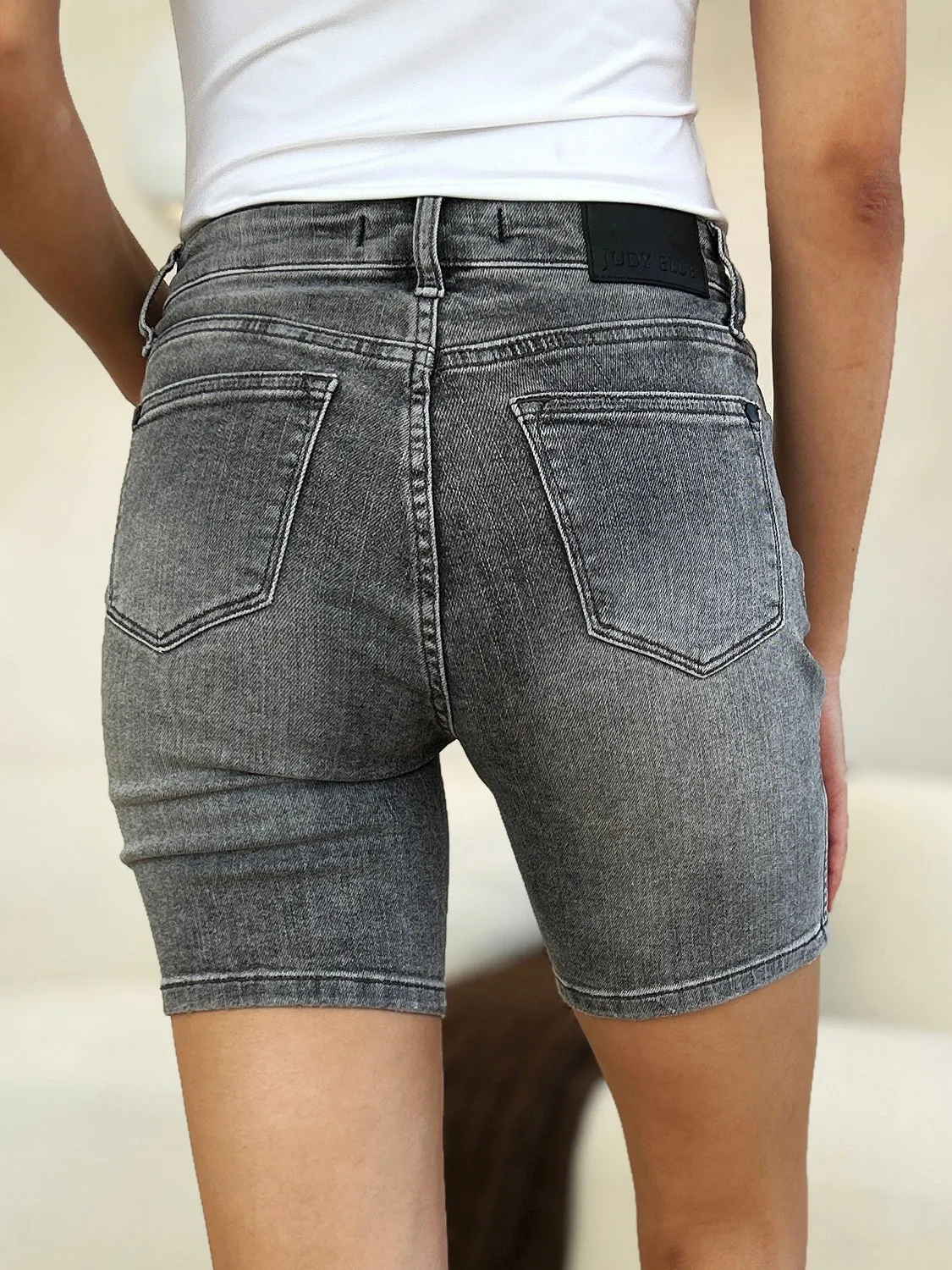 Judy Blue High Waist Washed Denim Shorts [Online Exclusive]