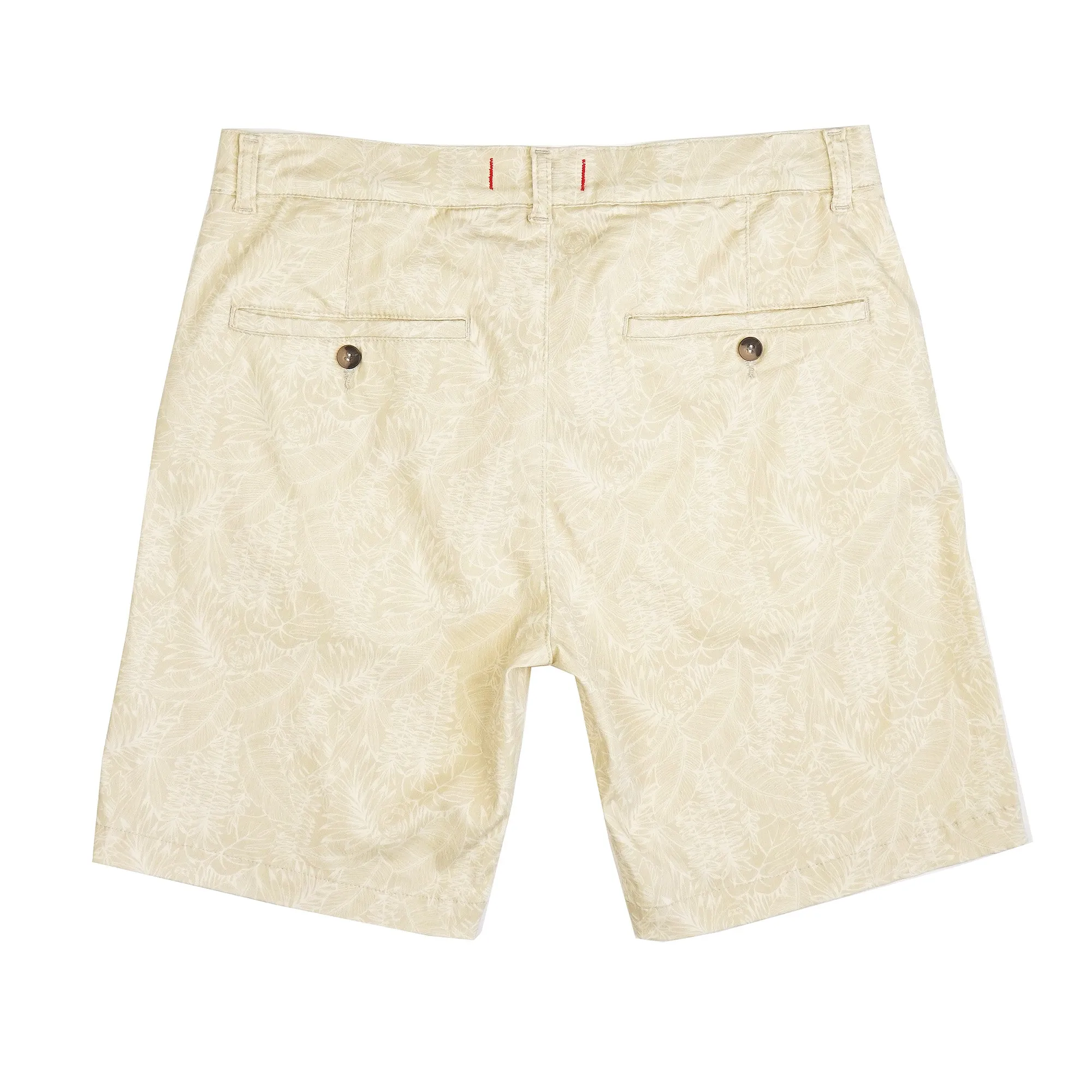 Knot Light Beige Printed Chino Shorts