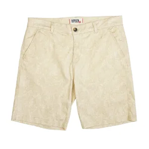 Knot Light Beige Printed Chino Shorts