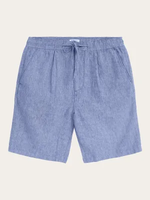 Loose Linen shorts - Moonlight Blue