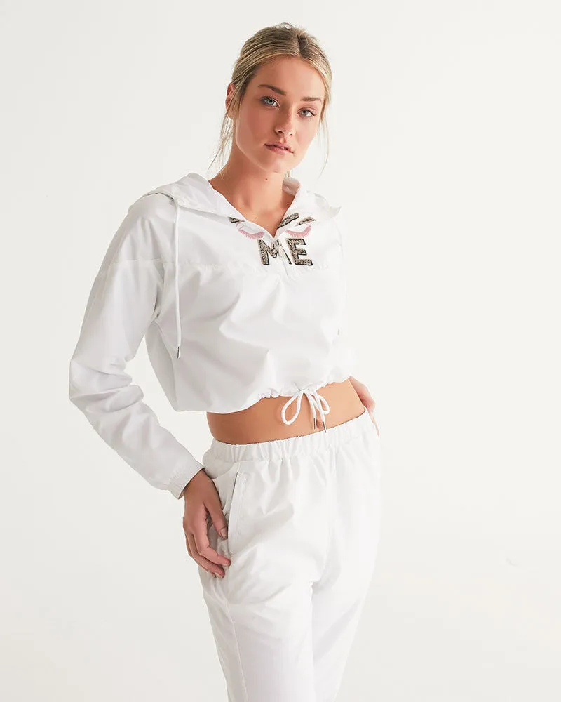 Love me Women's Cropped Windbreaker