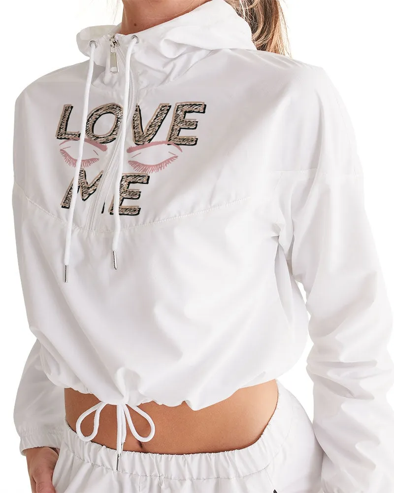 Love me Women's Cropped Windbreaker