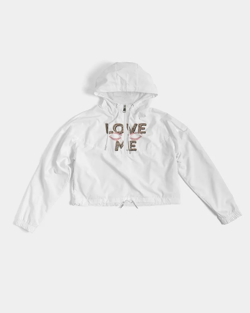 Love me Women's Cropped Windbreaker