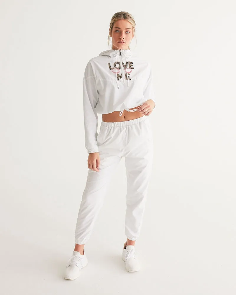 Love me Women's Cropped Windbreaker