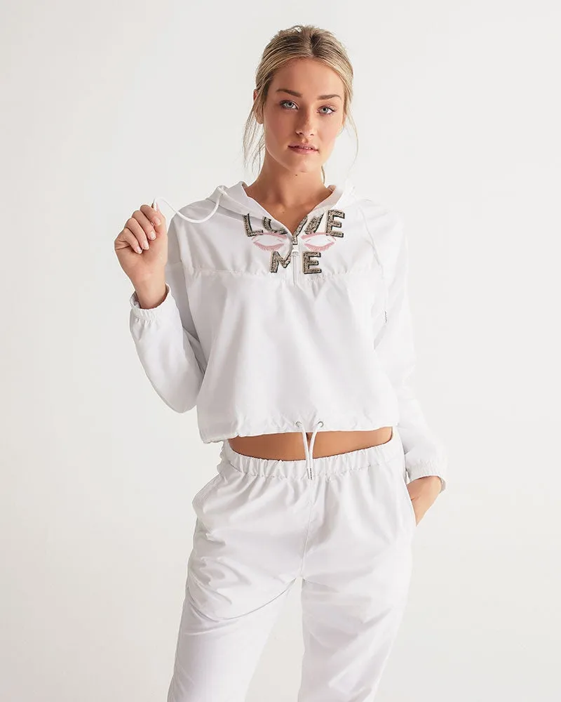 Love me Women's Cropped Windbreaker