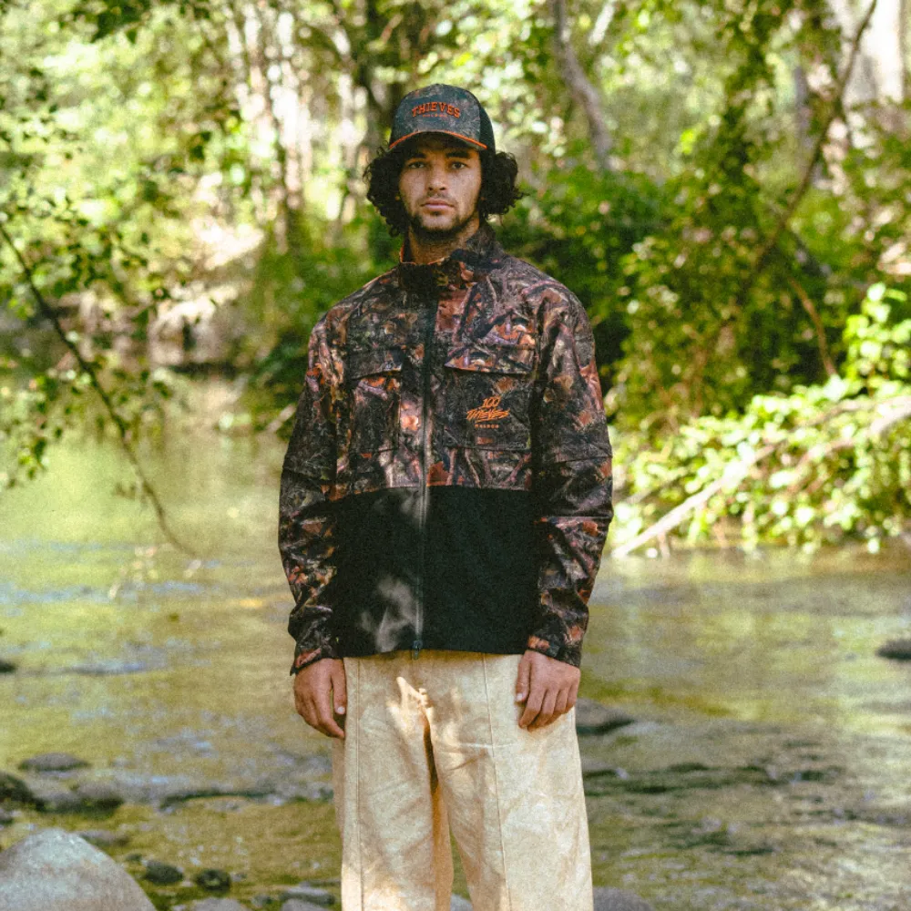 Malbon x 100 Thieves Woodsman Zip Off Windbreaker