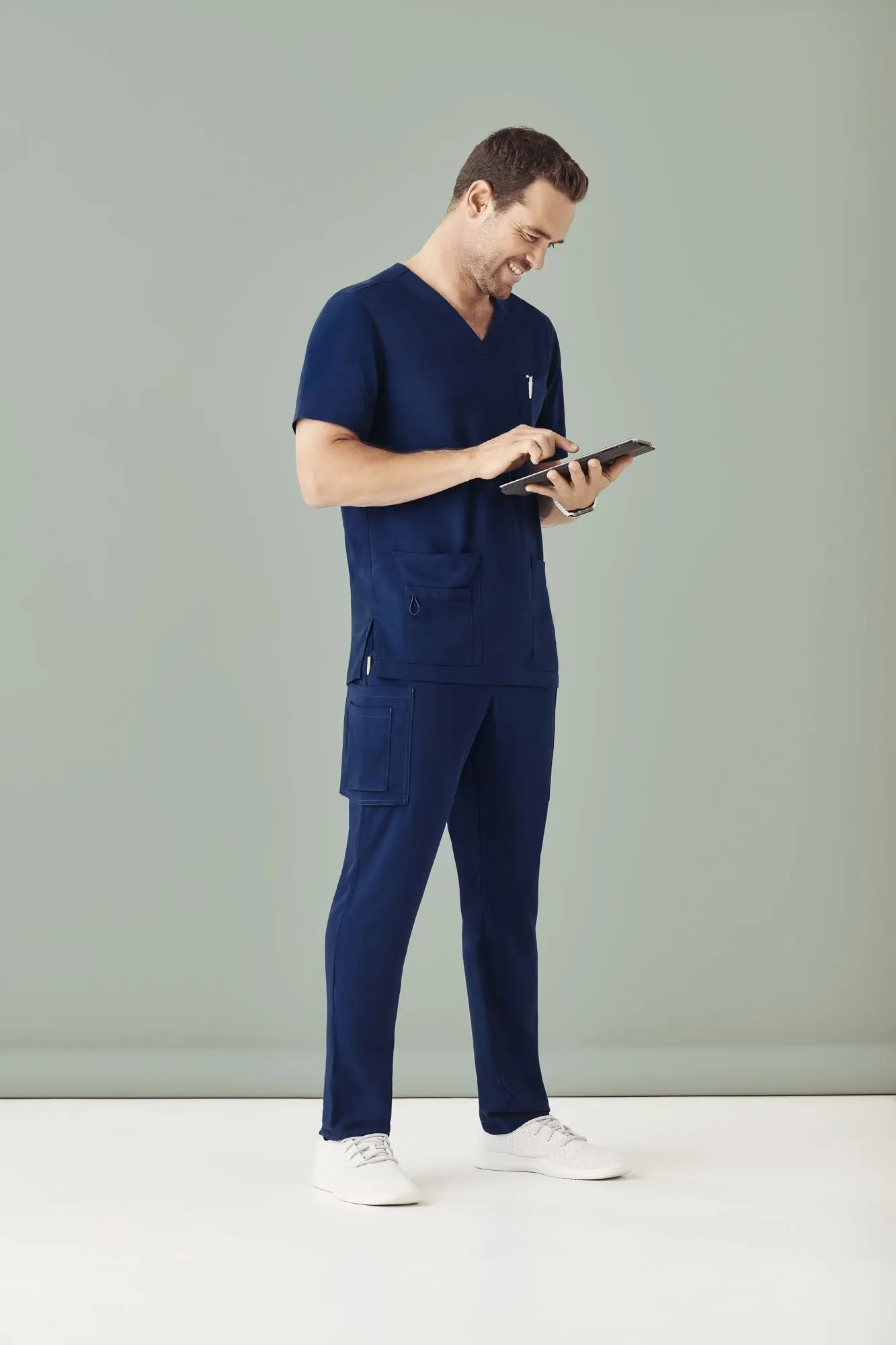 Mens Multi-Pocket Scrub Pant