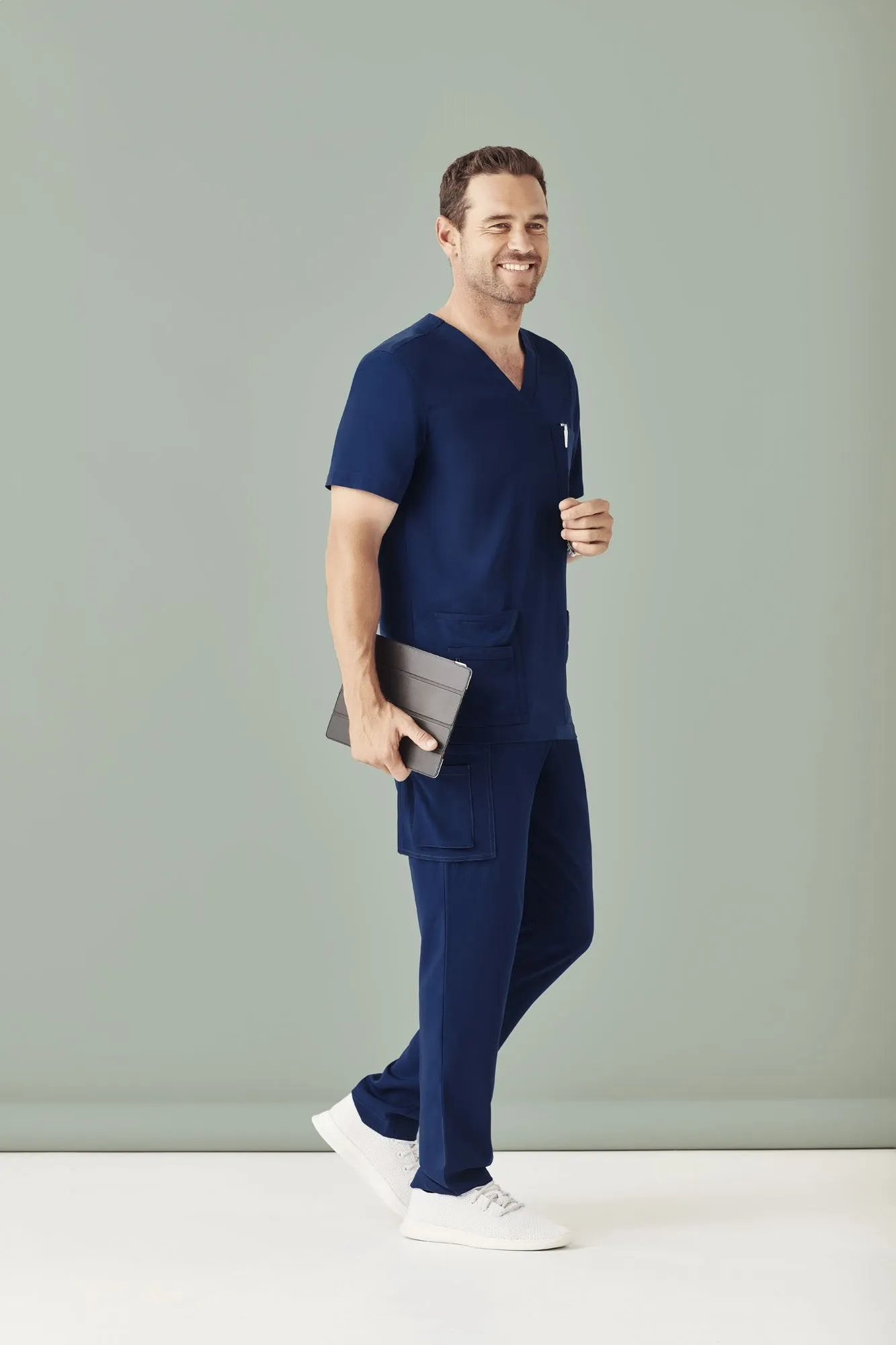 Mens Multi-Pocket Scrub Pant