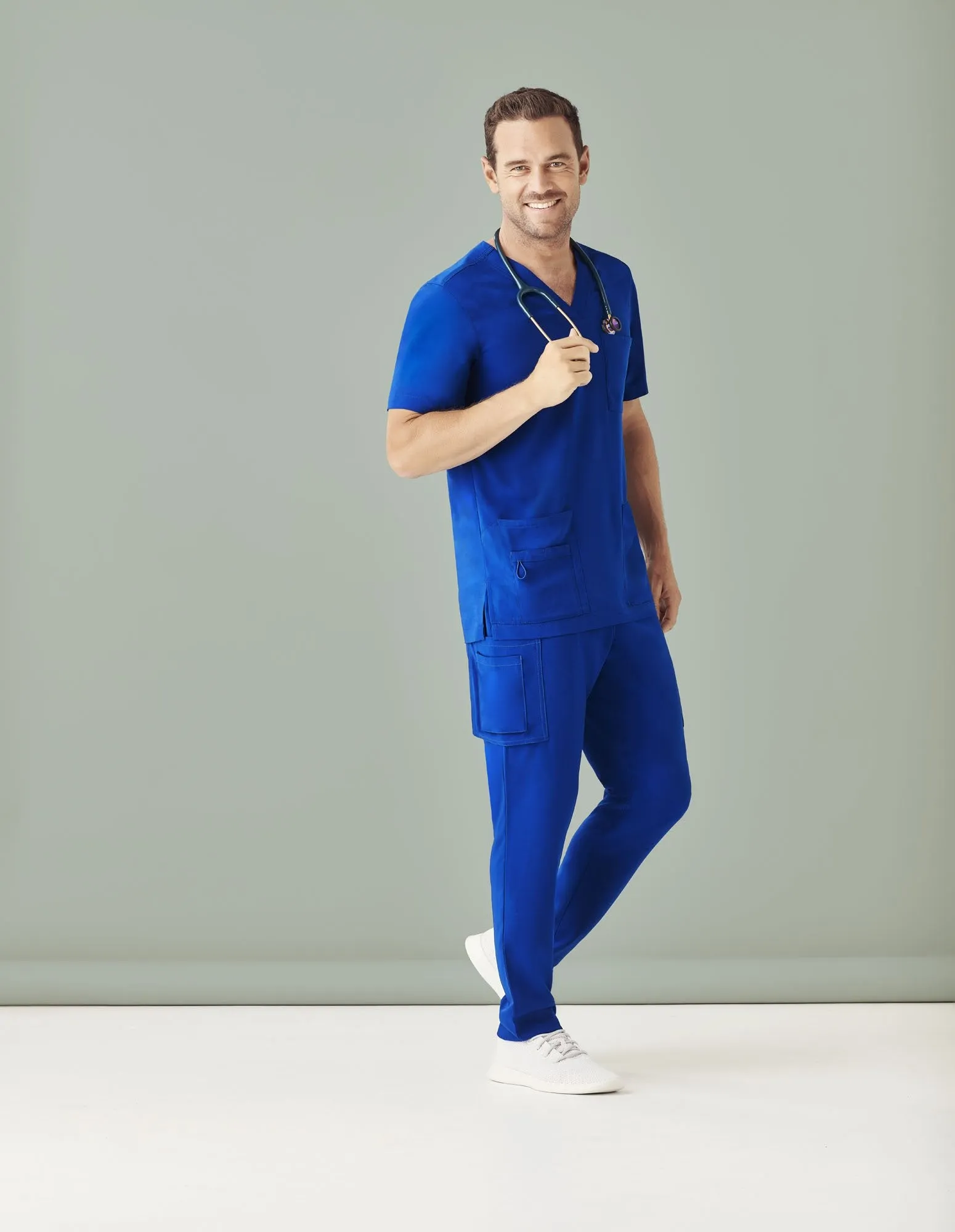 Mens Multi-Pocket Scrub Pant