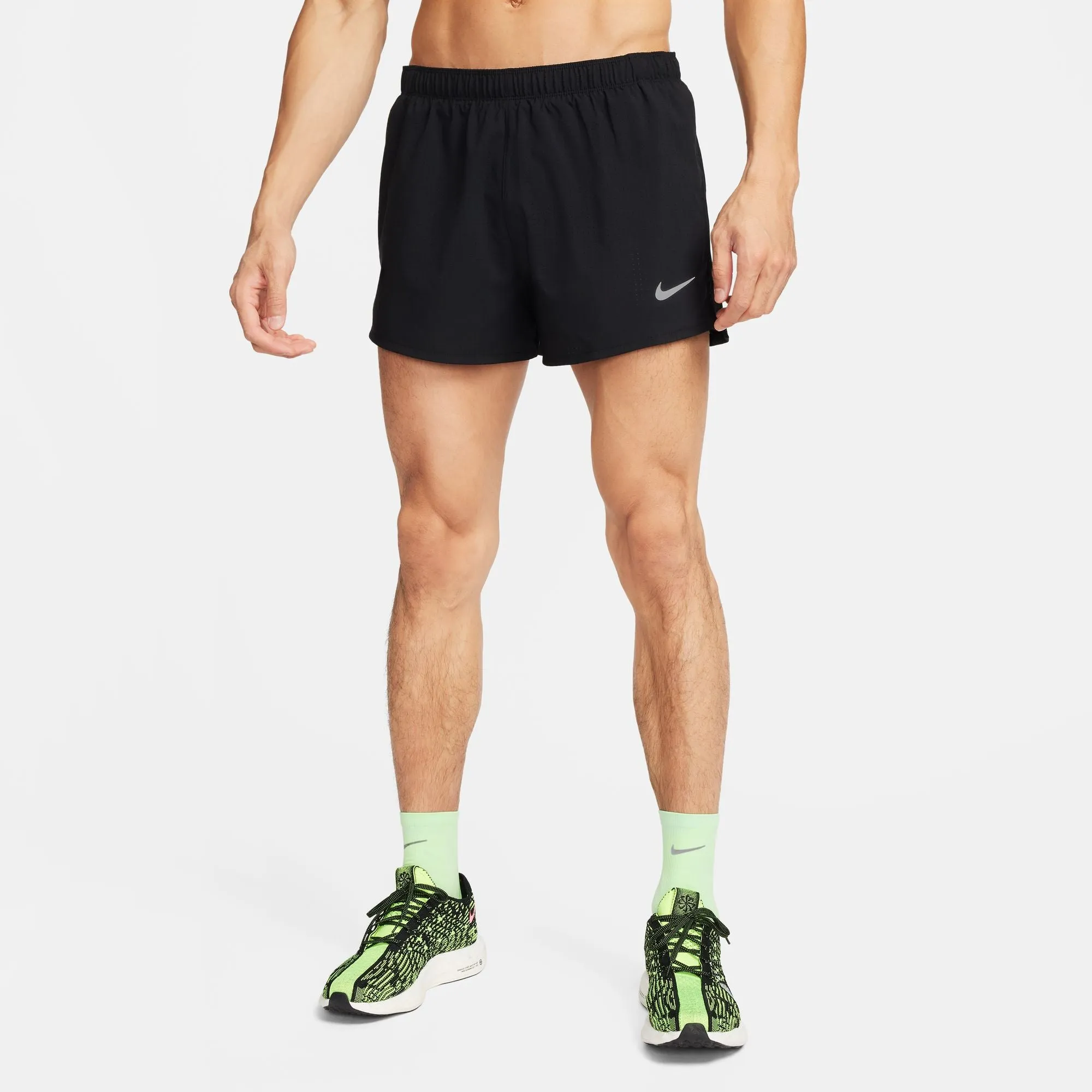 MEN'S NIKE FAST SHORT - 010 BLACK/BLACK/REFLECTIVE SILV