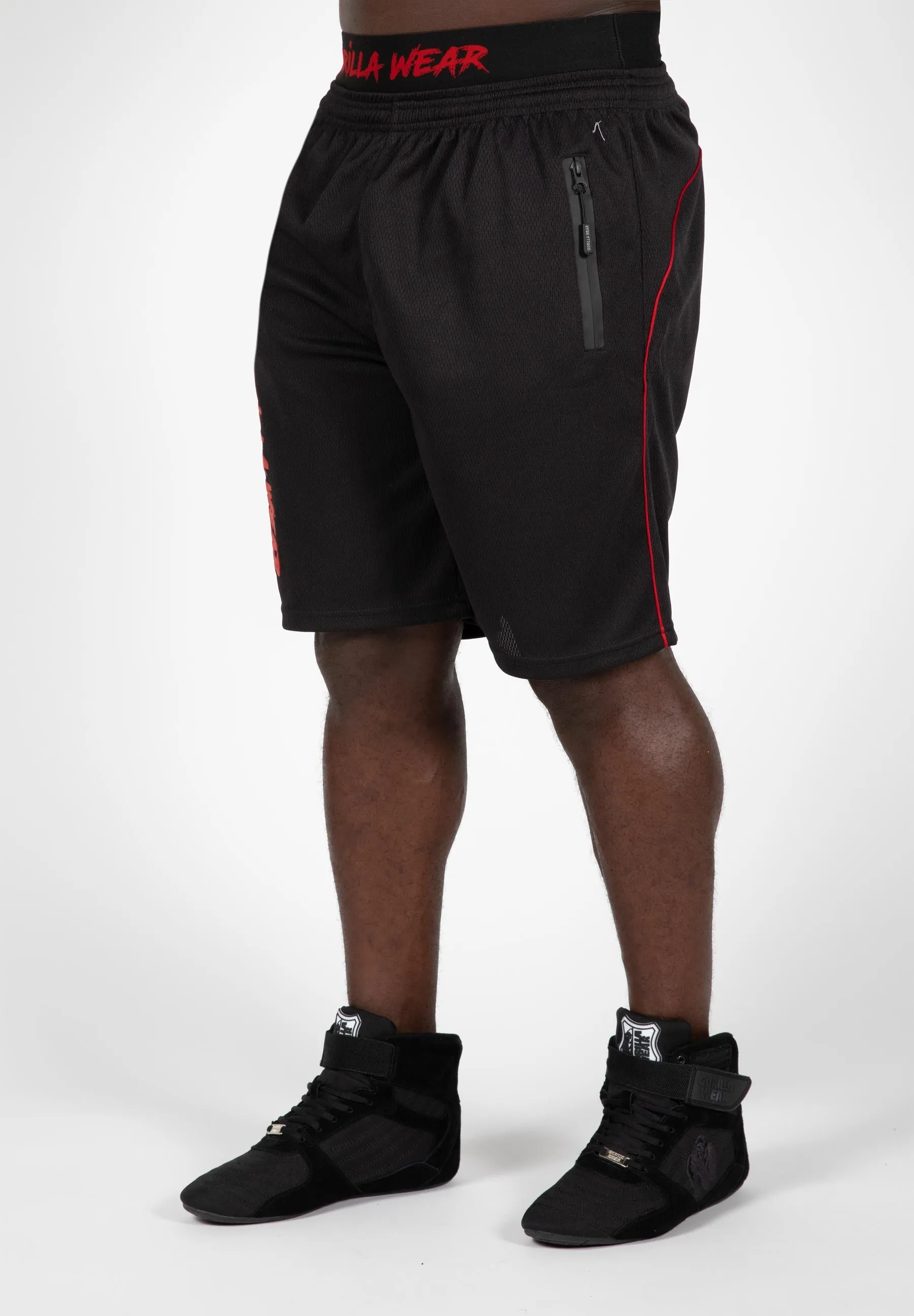 Mercury Mesh Shorts - Black/Red