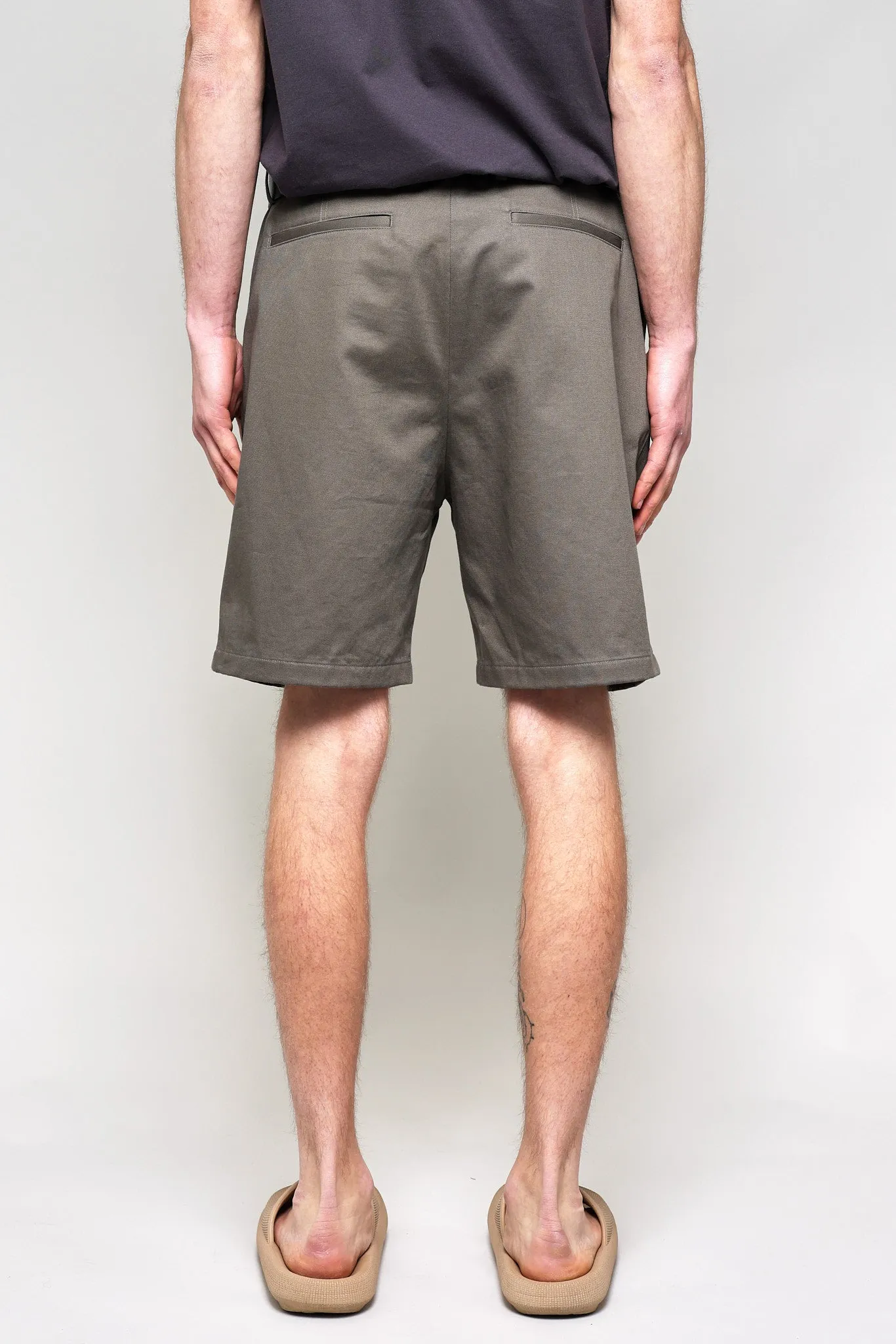 NS1205-2 Japanese Chino Shorts 20s Chino Cloth in Grey