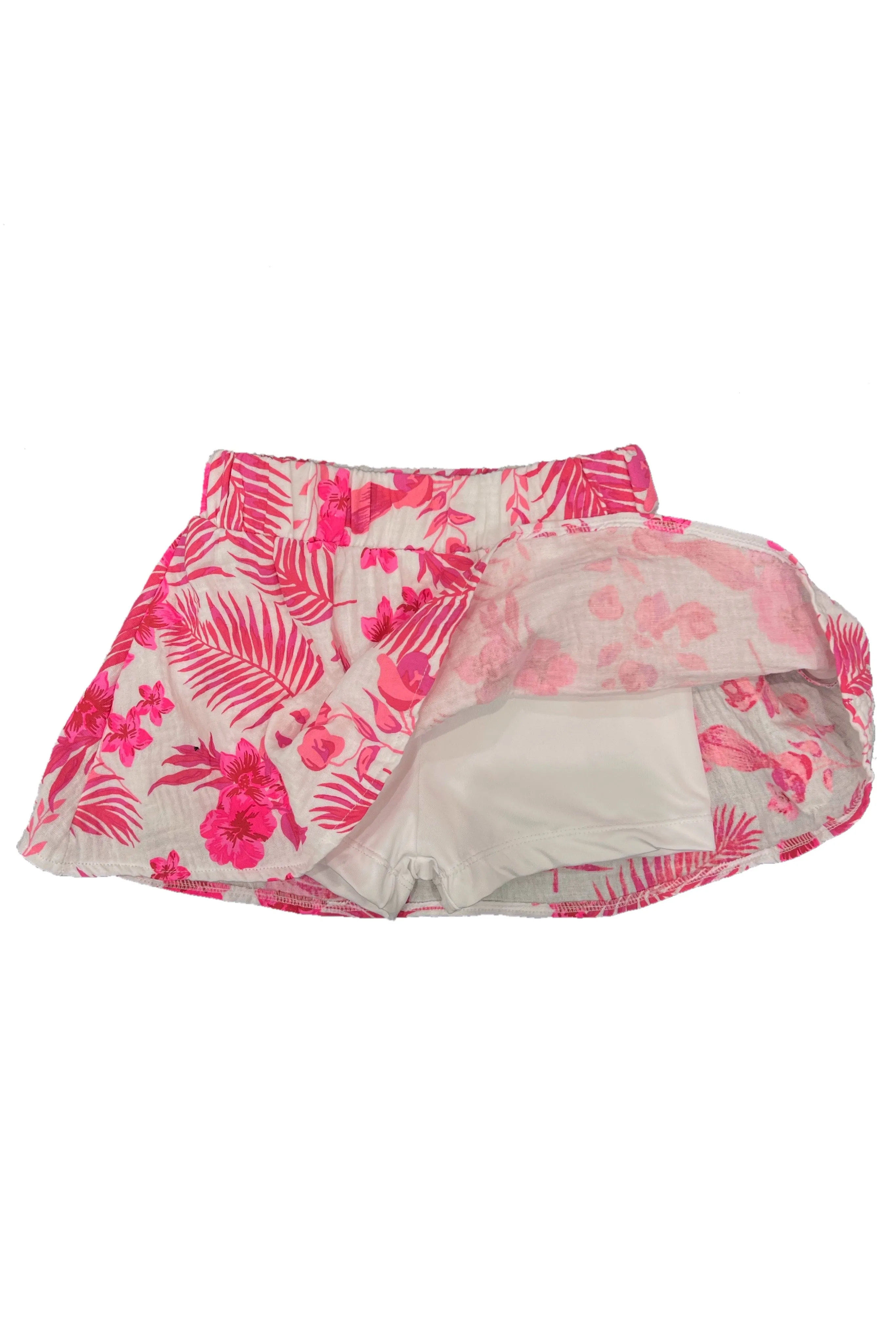 Pink Hawaian Gauze Skort