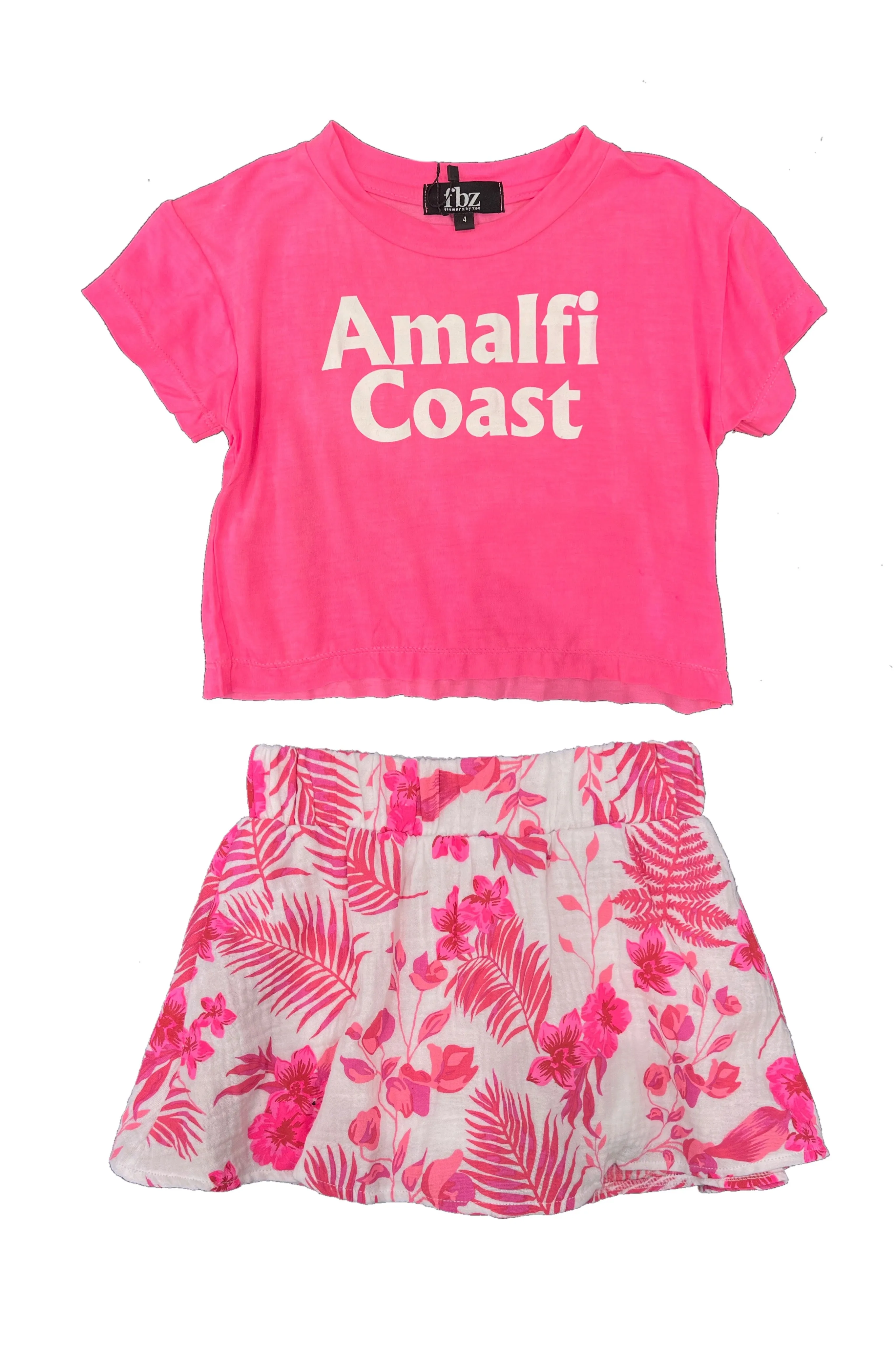 Pink Hawaian Gauze Skort