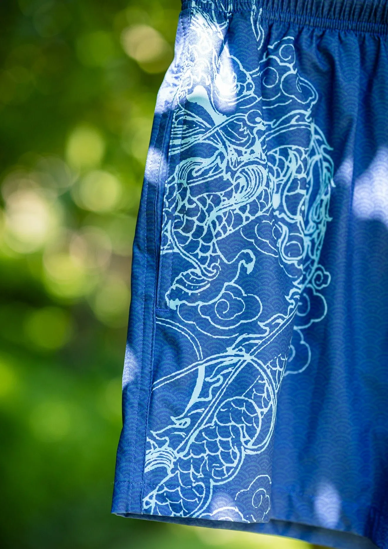 Qipology X Mazu Resortwear "Dragon Wave" Swim Shorts