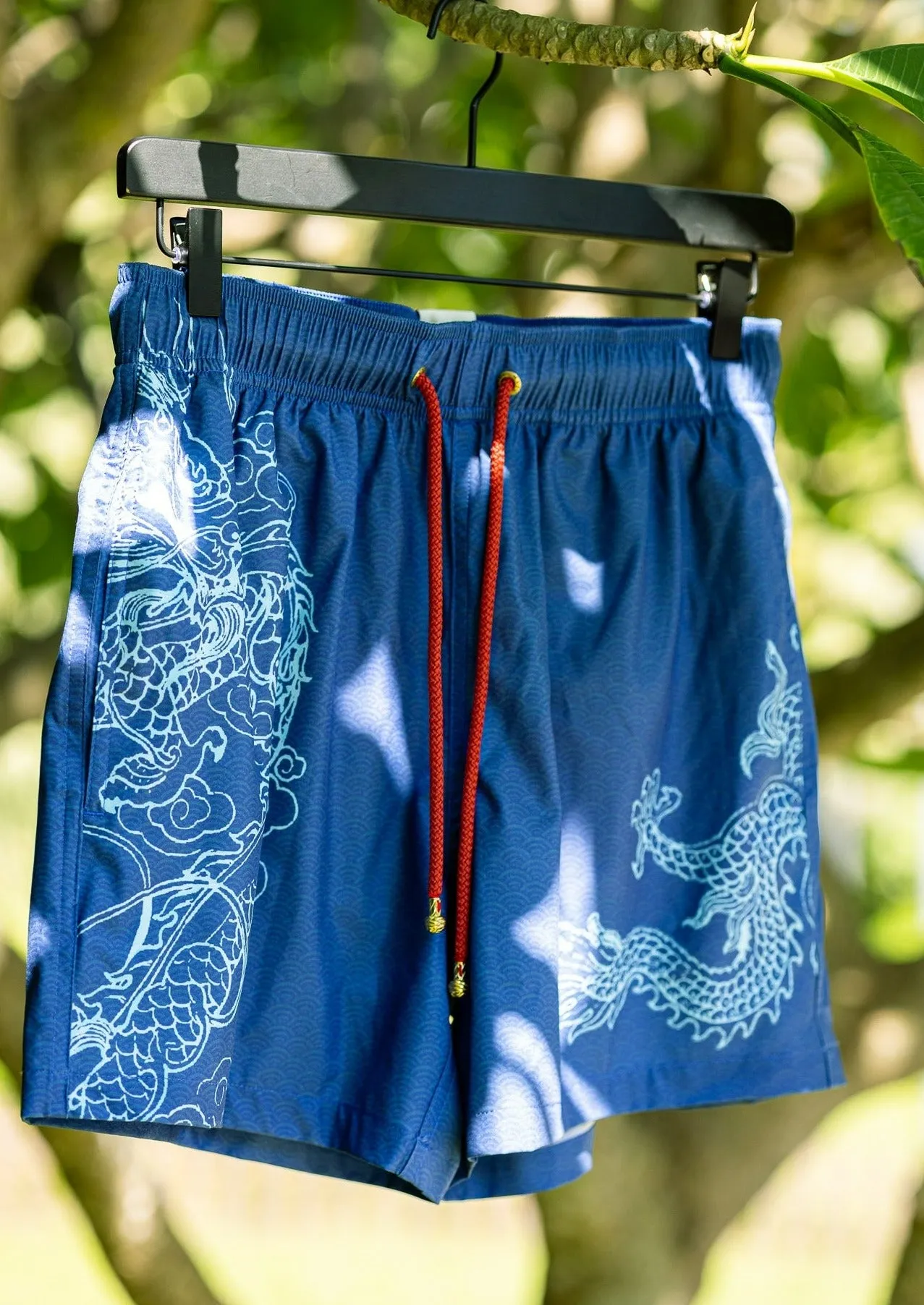 Qipology X Mazu Resortwear "Dragon Wave" Swim Shorts