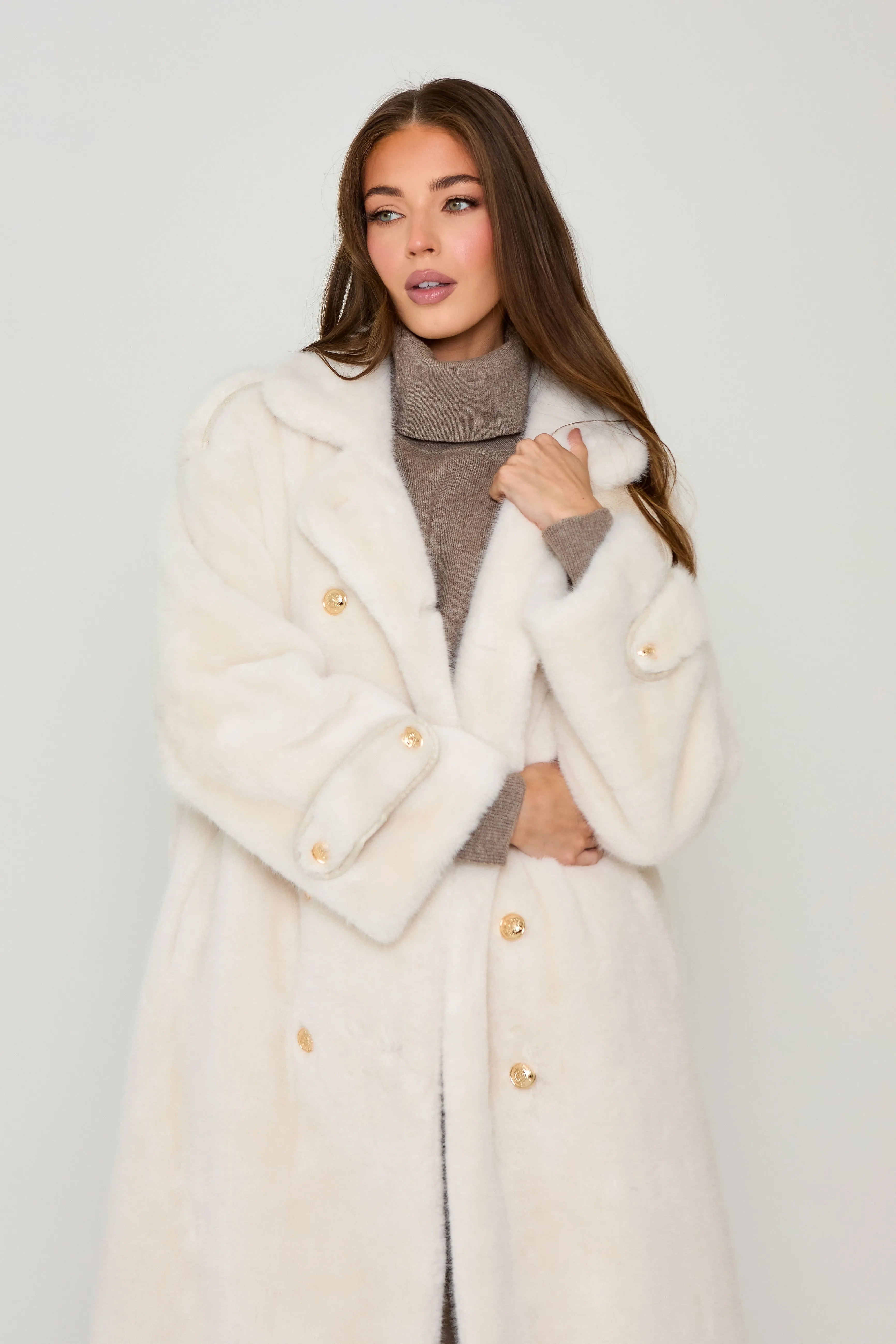 Sienna Long Premium Faux Fur Coat