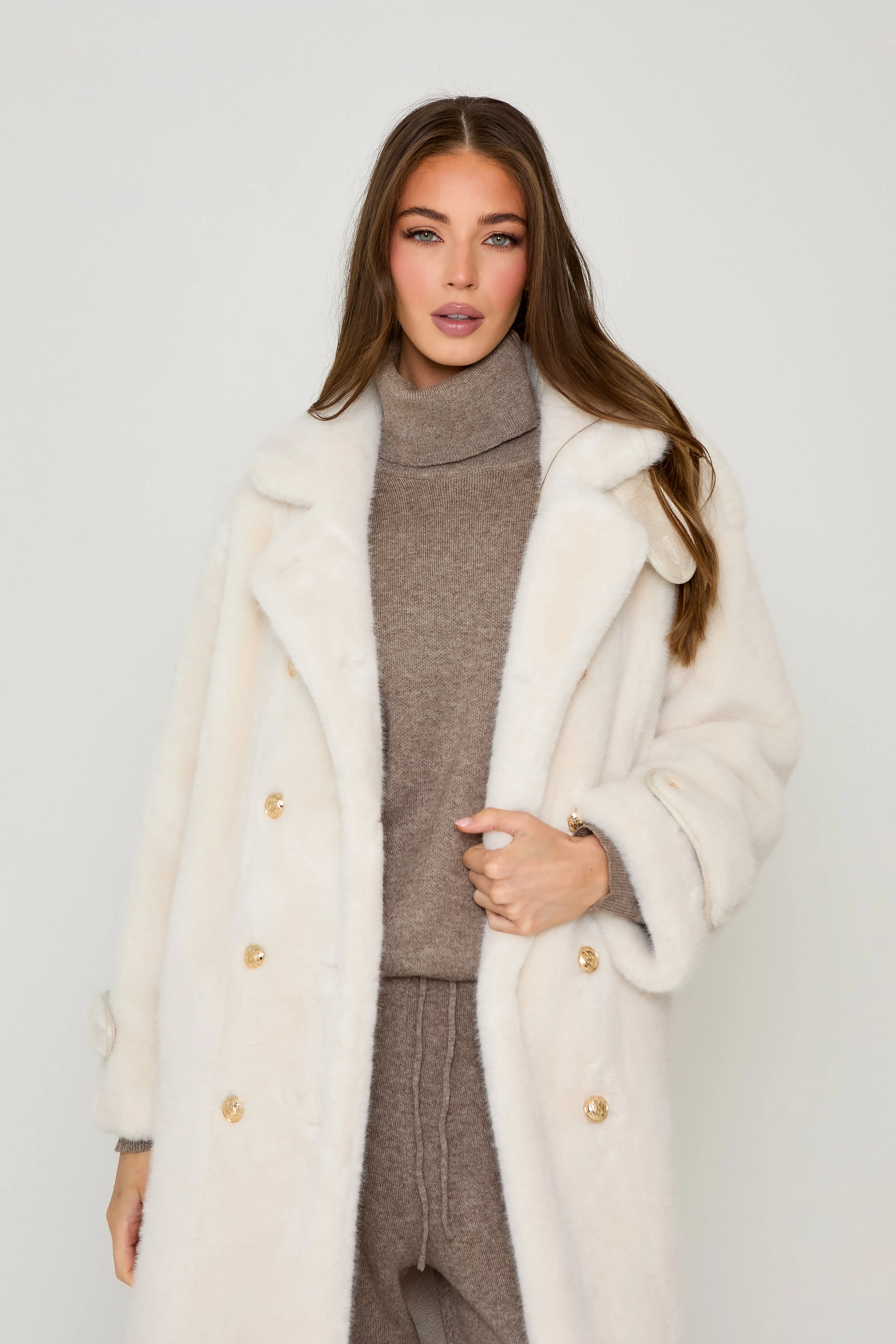 Sienna Long Premium Faux Fur Coat