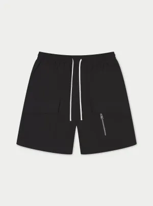 TECHNICAL HEAVYWEIGHT UTILITY SHORTS - BLACK