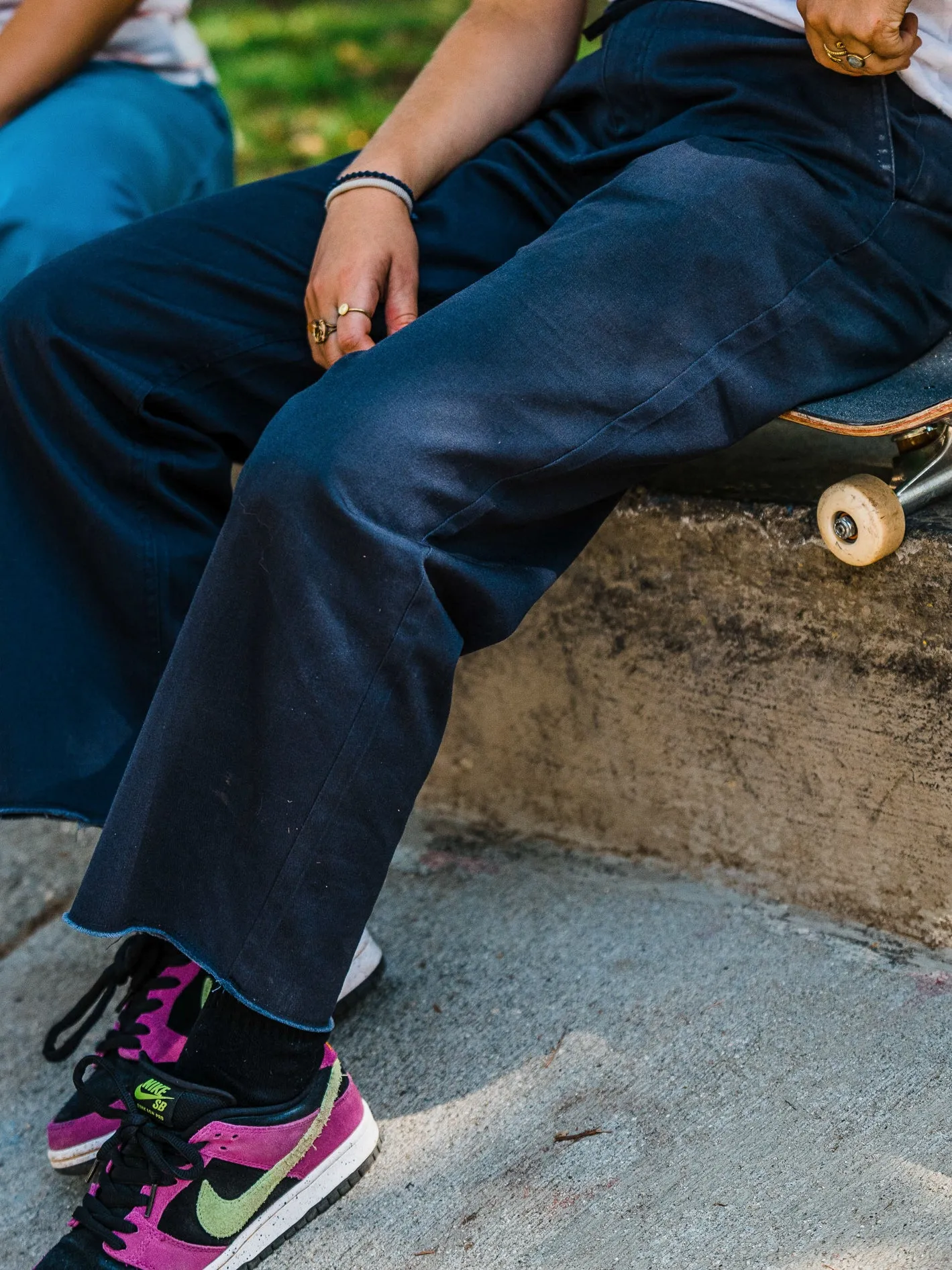 Thisthatthem Skate Pants - Midnight Blue