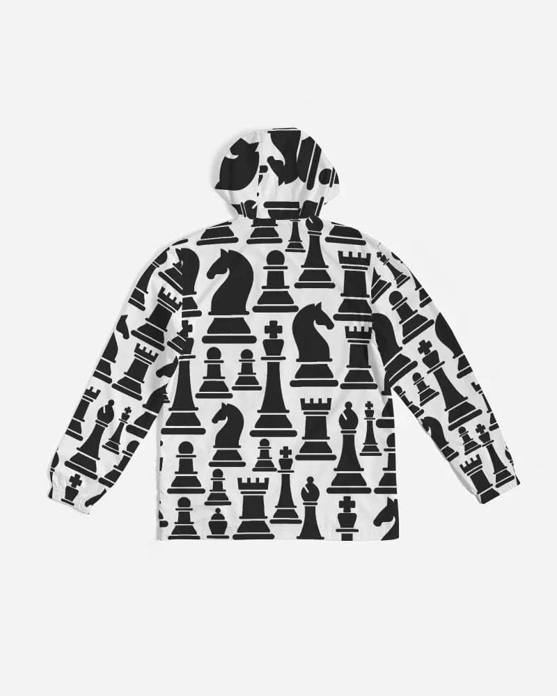 Uniquely You Mens Windbreaker Jacket / Chess Print