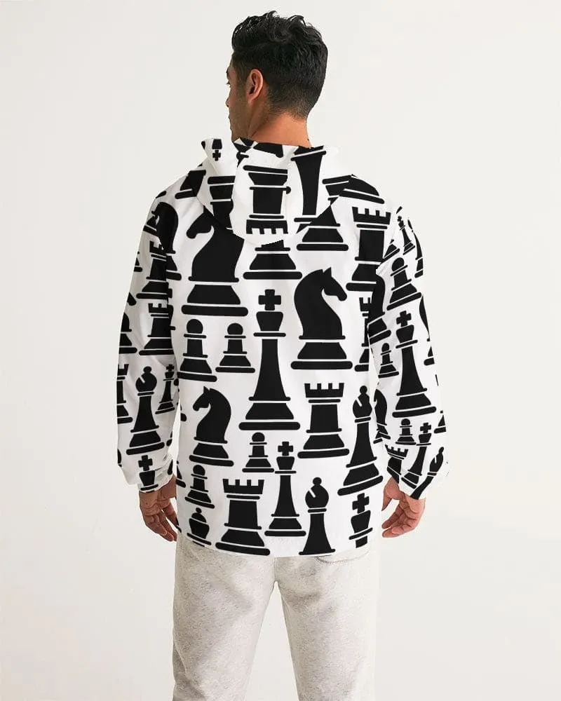 Uniquely You Mens Windbreaker Jacket / Chess Print