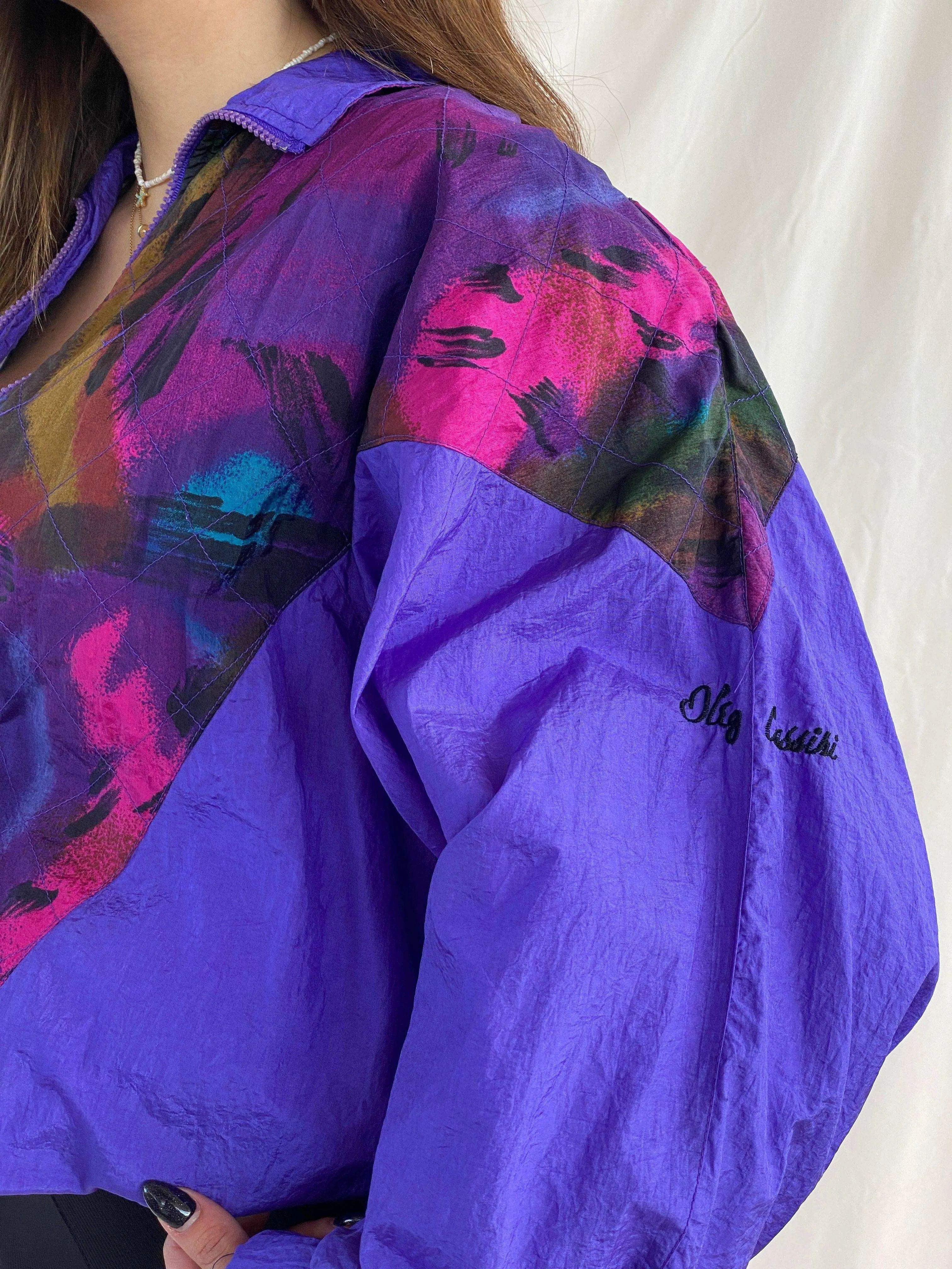 Vintage 80s/90s Oleg Cassini Windbreaker Jacket