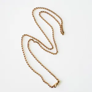 Vintage 9K Rose Gold Rolo Chain w/ Swivel Lobster Claw