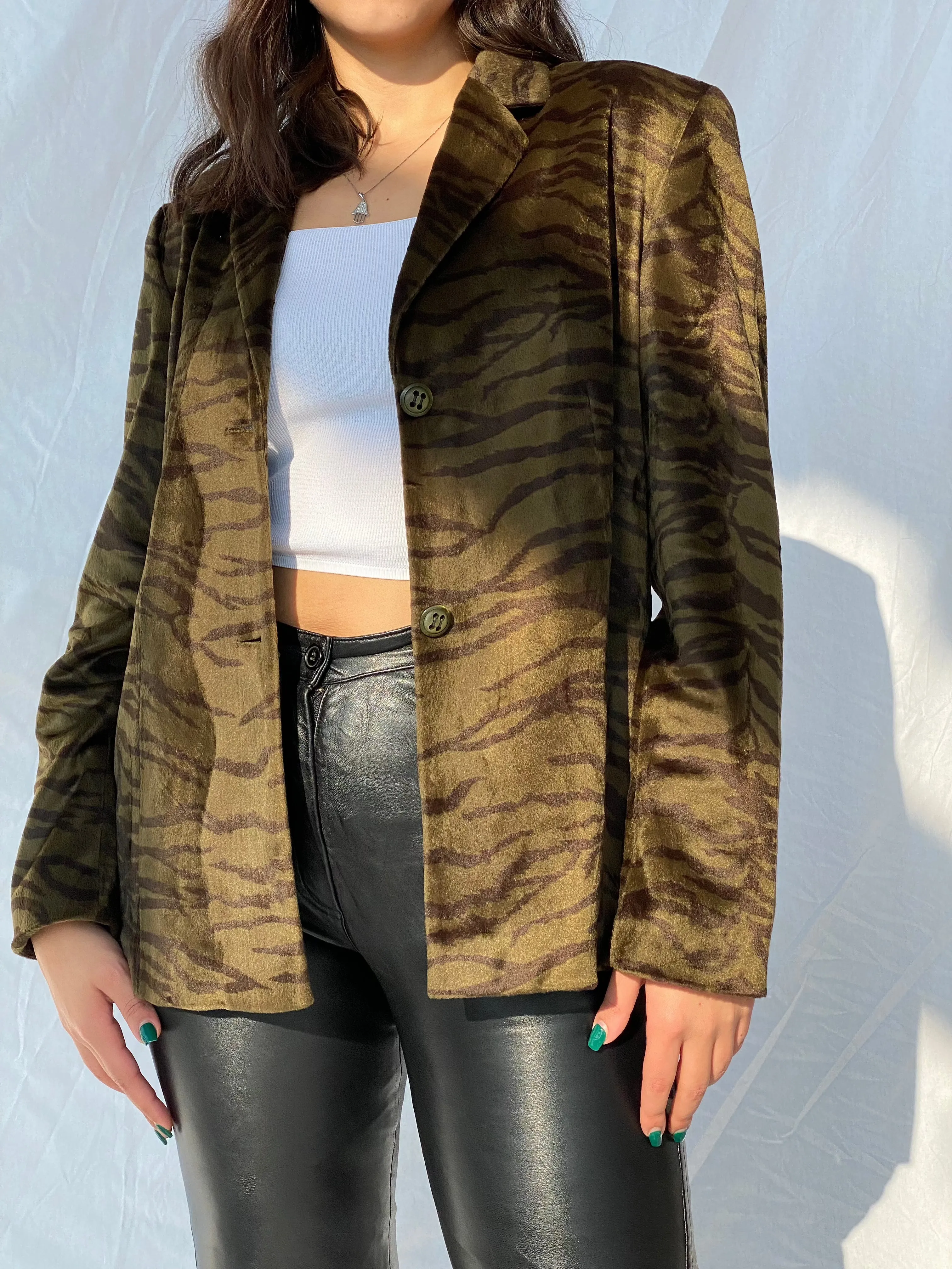 Vintage Animal Print Jacket